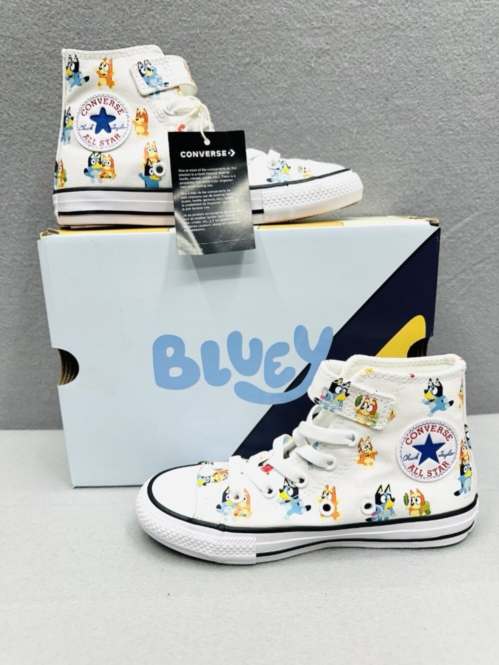Converse Bluey Unisex Sneakers Kids 2Y Chuck Taylor All Star High-Top A16463F